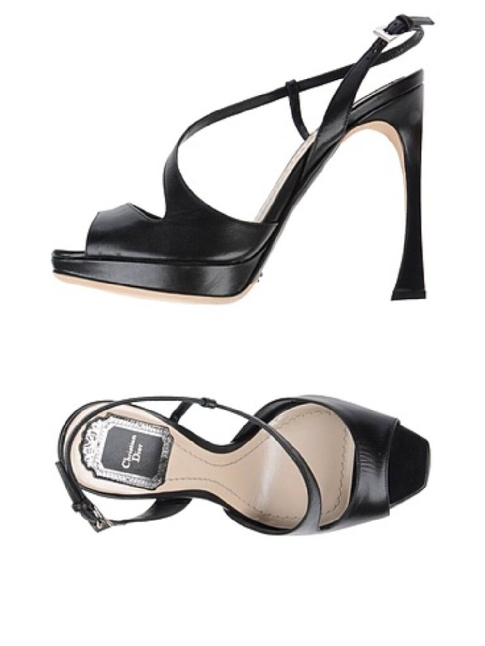 Christian Dior Leather Slingback Sandals